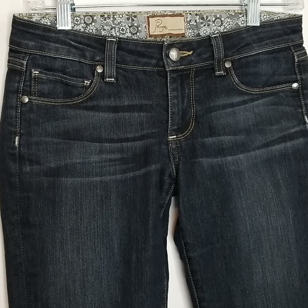 Paige Premium Long Bermuda Jean Shorts Size 25 - Picture 2 of 9